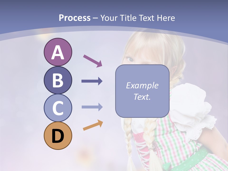 Lachend Blumen Zopf PowerPoint Template