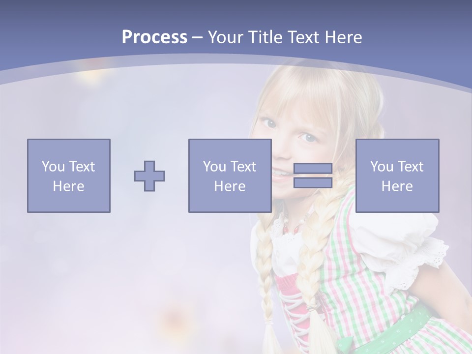 Lachend Blumen Zopf PowerPoint Template
