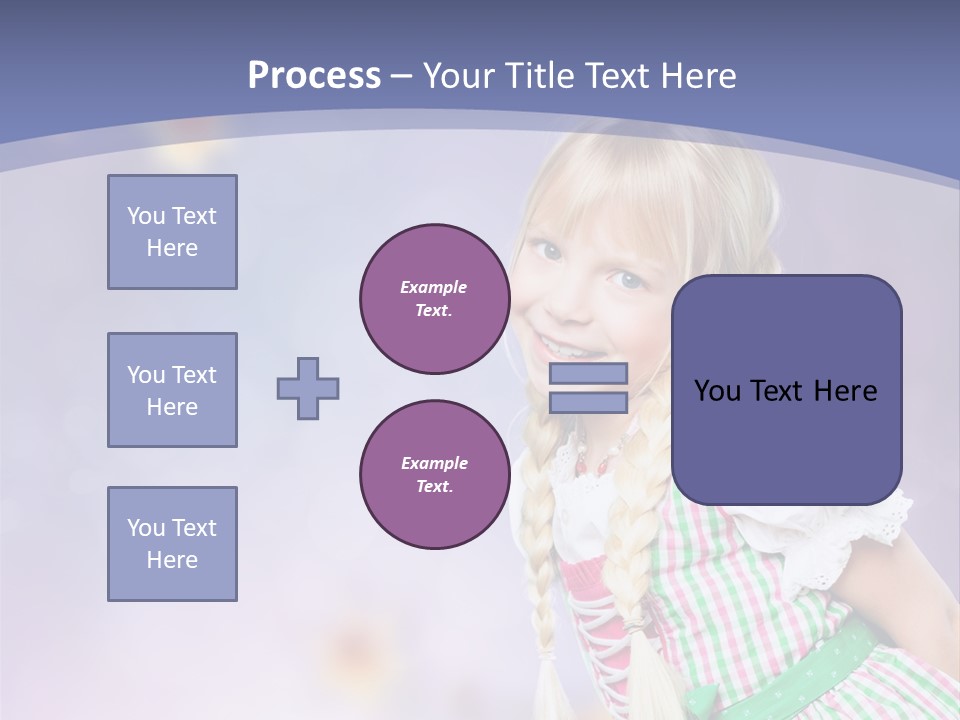 Lachend Blumen Zopf PowerPoint Template