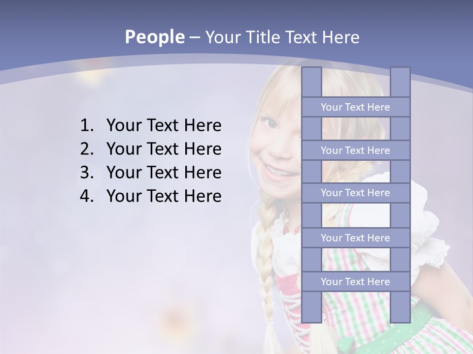 Lachend Blumen Zopf PowerPoint Template
