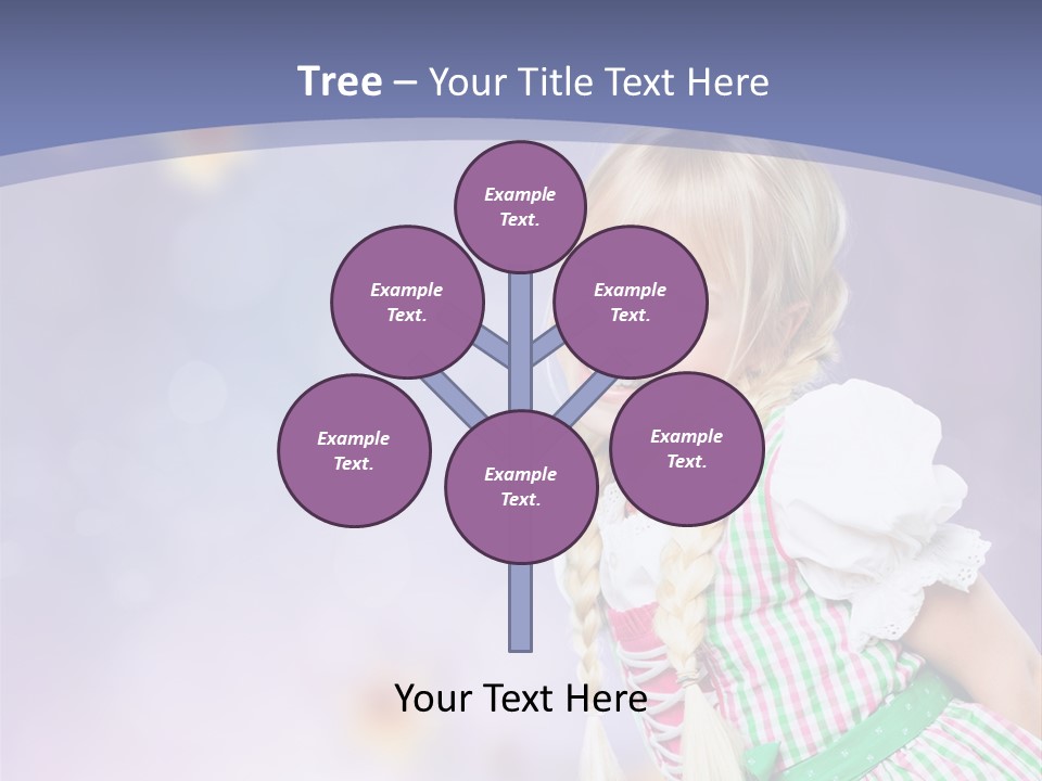 Lachend Blumen Zopf PowerPoint Template