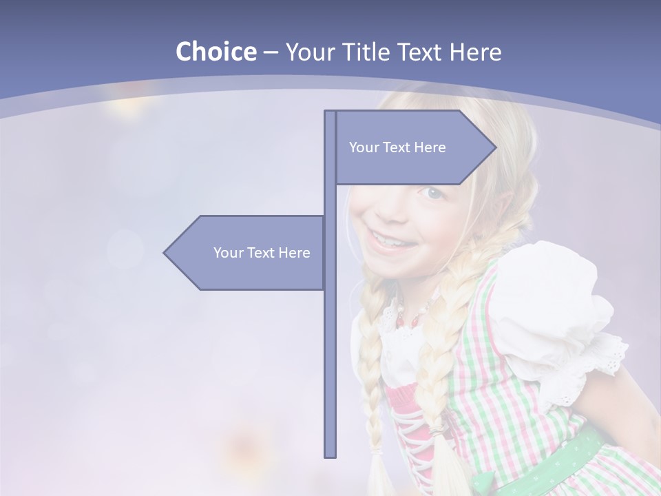 Lachend Blumen Zopf PowerPoint Template