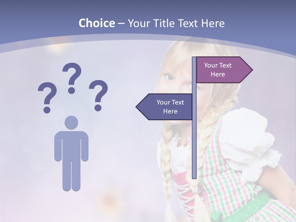 Lachend Blumen Zopf PowerPoint Template