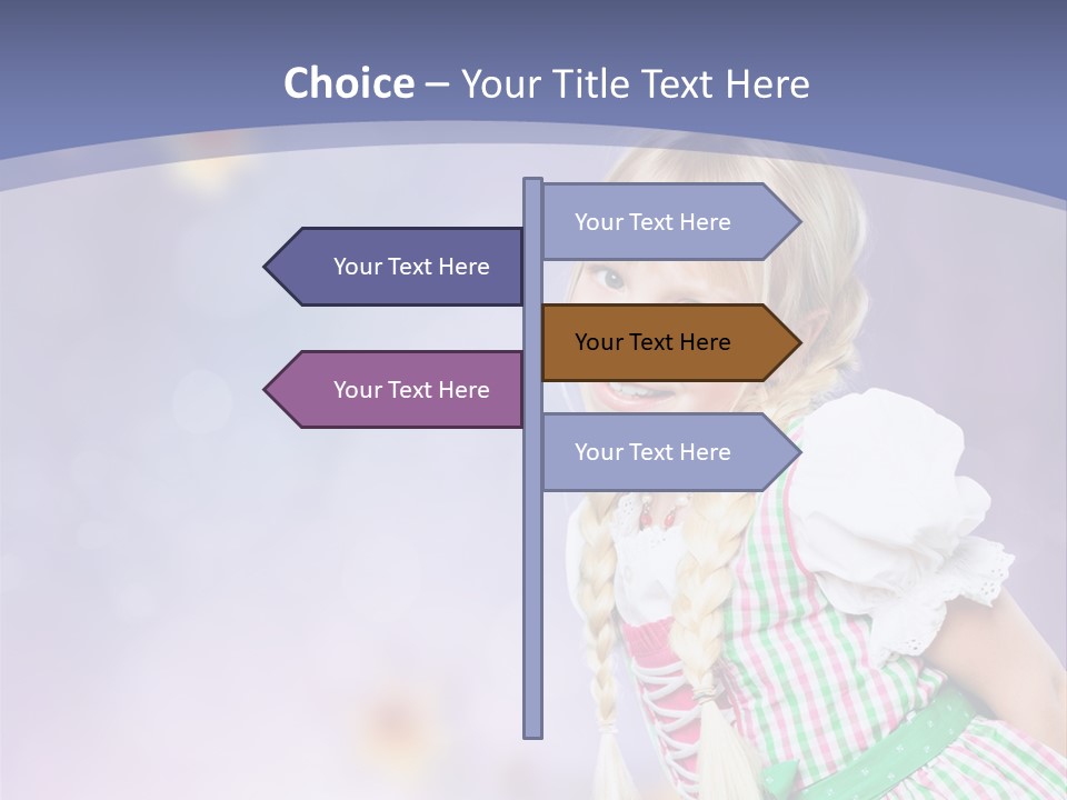 Lachend Blumen Zopf PowerPoint Template