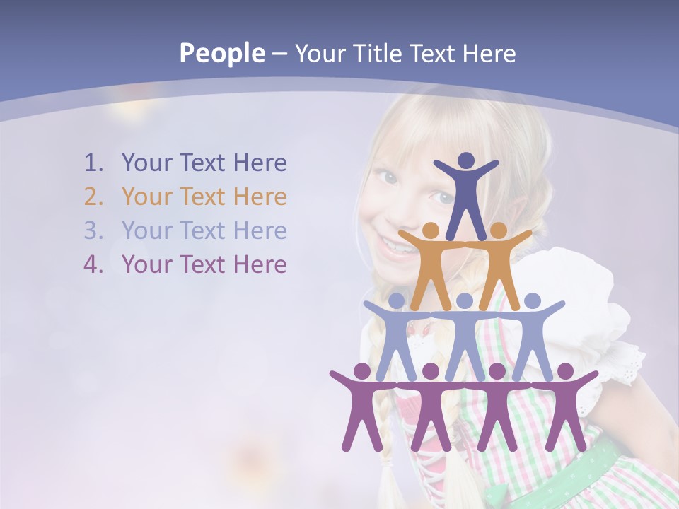 Lachend Blumen Zopf PowerPoint Template