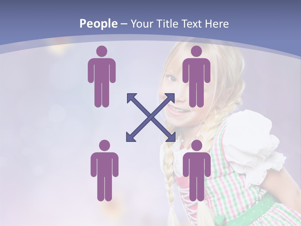 Lachend Blumen Zopf PowerPoint Template