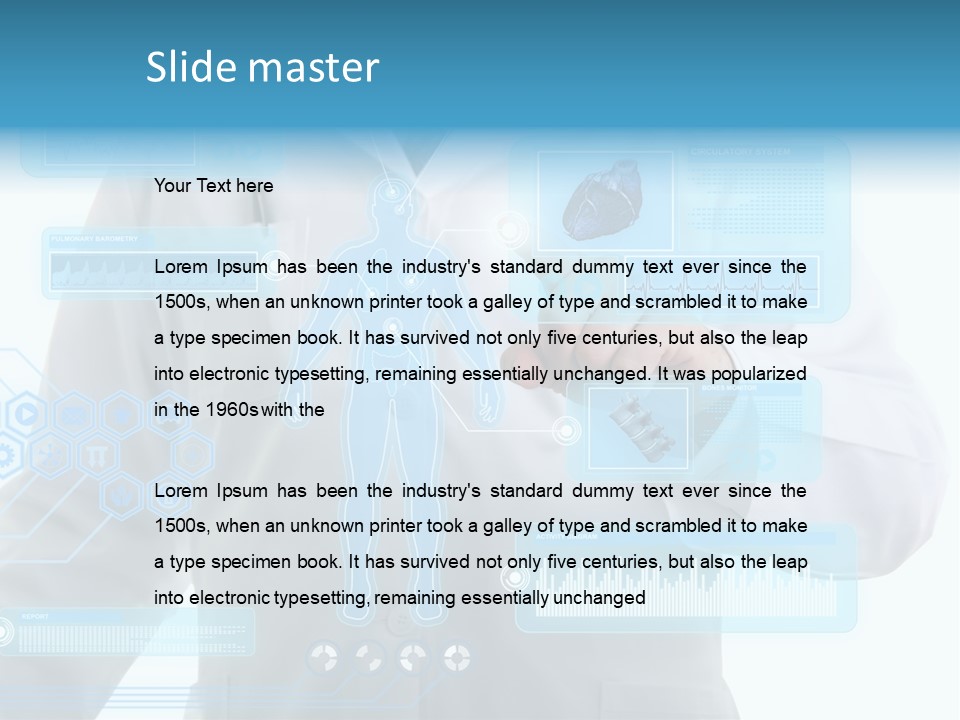 Health Test Molecule PowerPoint Template