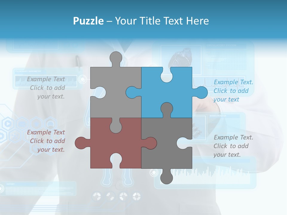 Health Test Molecule PowerPoint Template