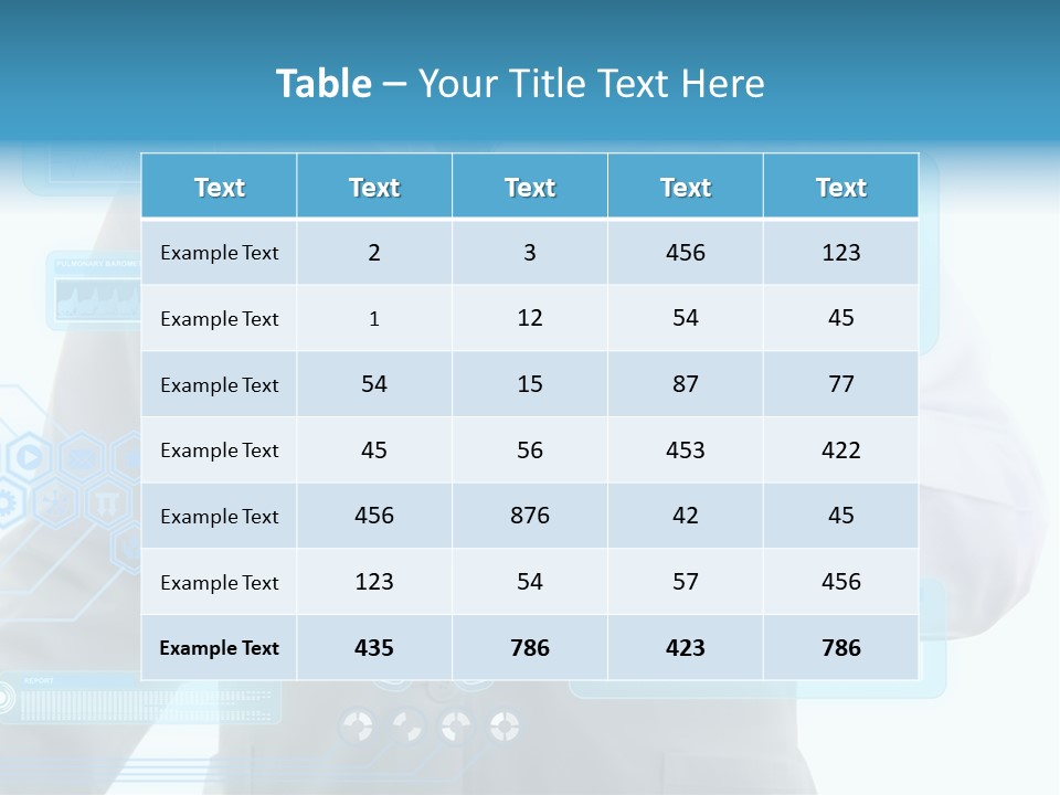 Health Test Molecule PowerPoint Template