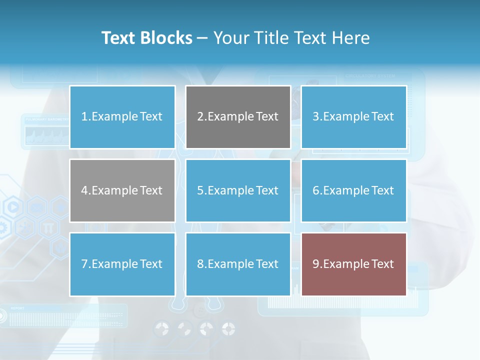 Health Test Molecule PowerPoint Template