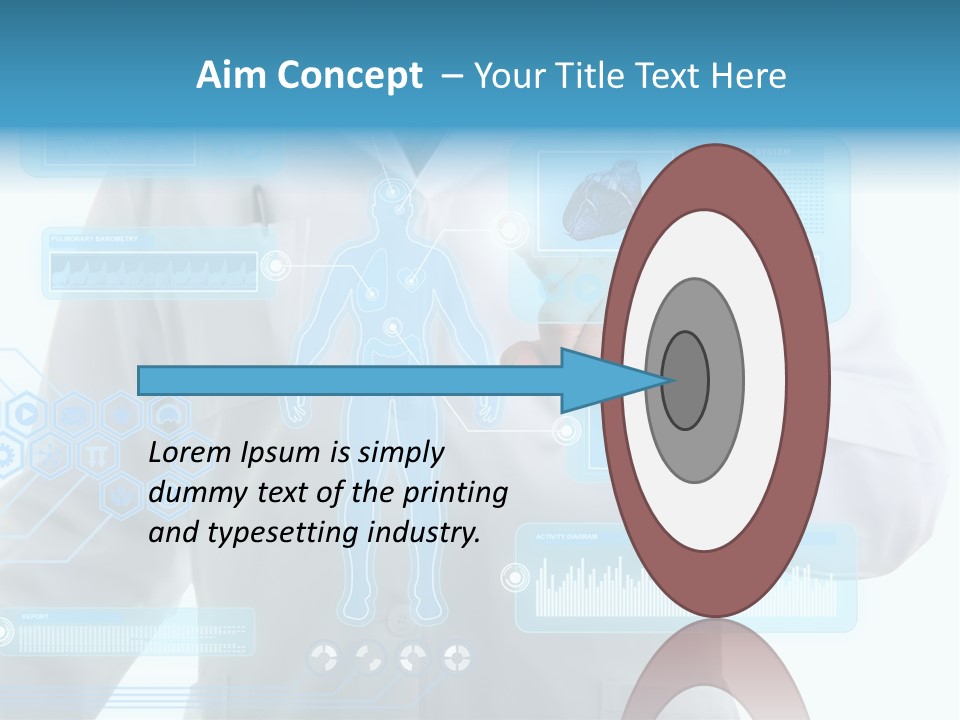 Health Test Molecule PowerPoint Template