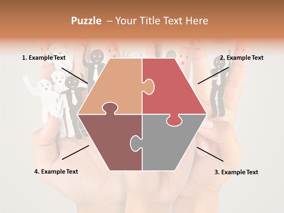 Hug Team Happy PowerPoint Template