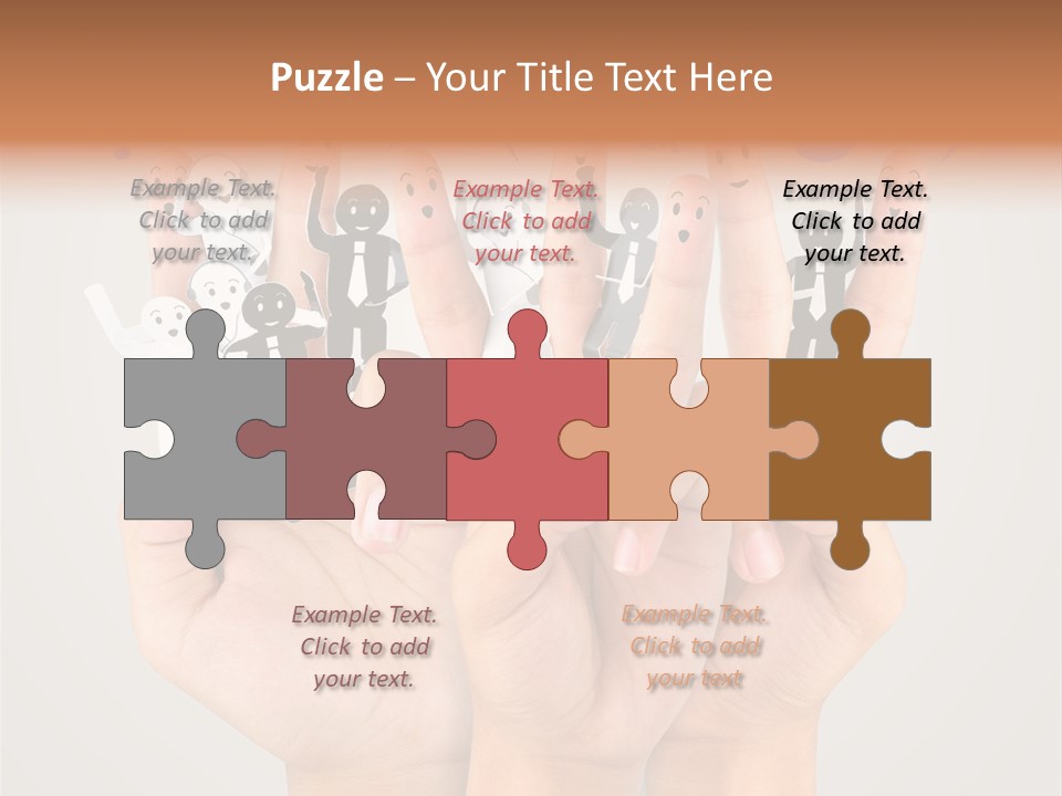 Hug Team Happy PowerPoint Template