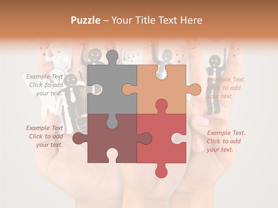 Hug Team Happy PowerPoint Template