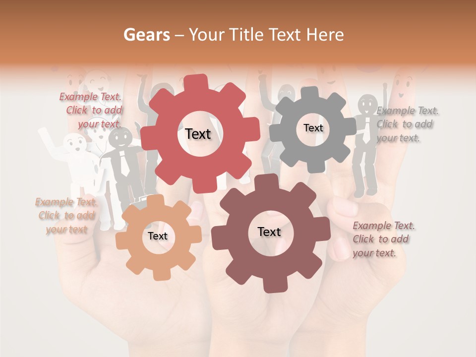 Hug Team Happy PowerPoint Template