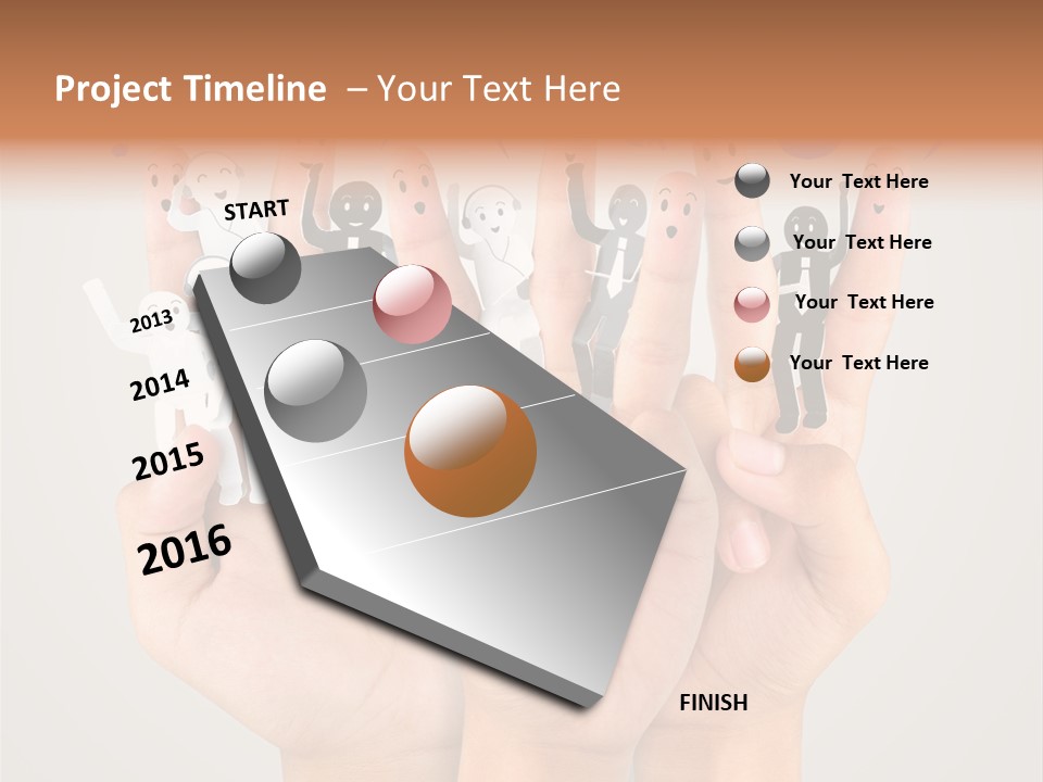 Hug Team Happy PowerPoint Template