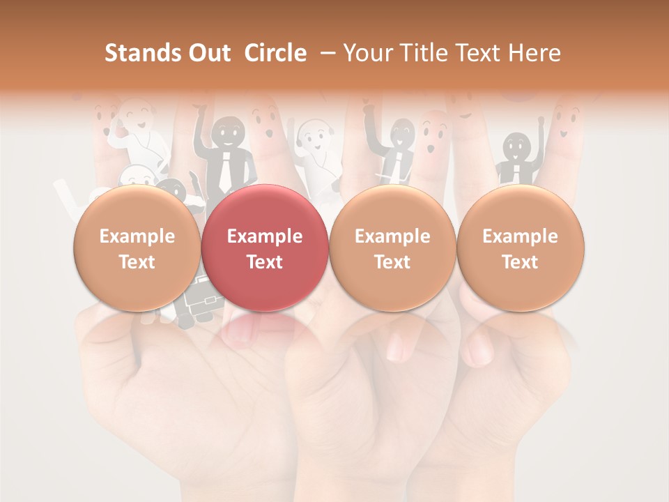 Hug Team Happy PowerPoint Template