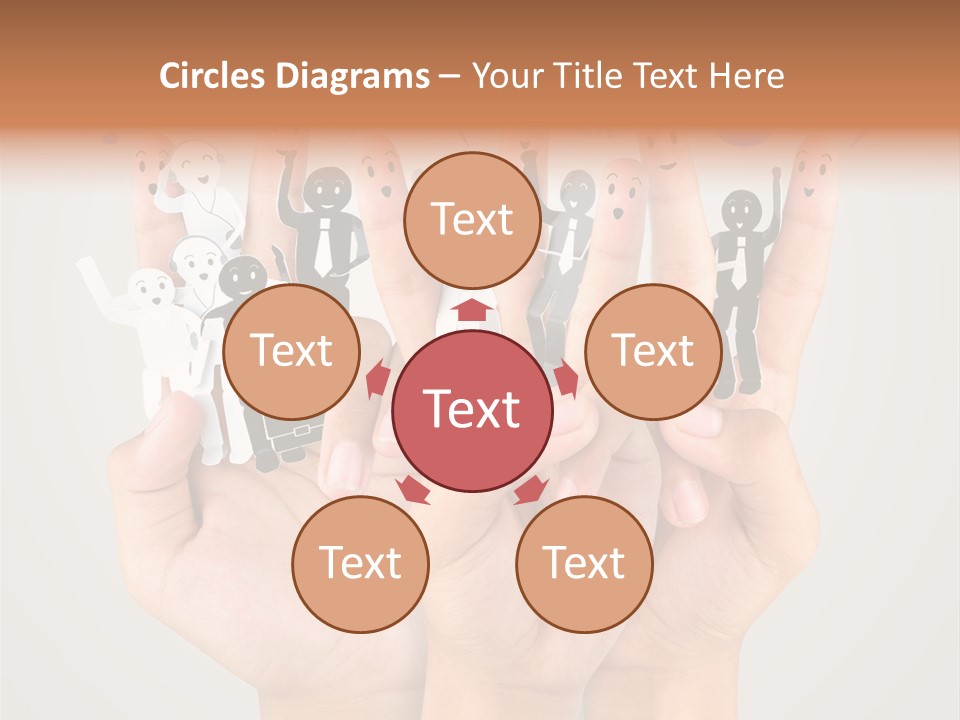 Hug Team Happy PowerPoint Template