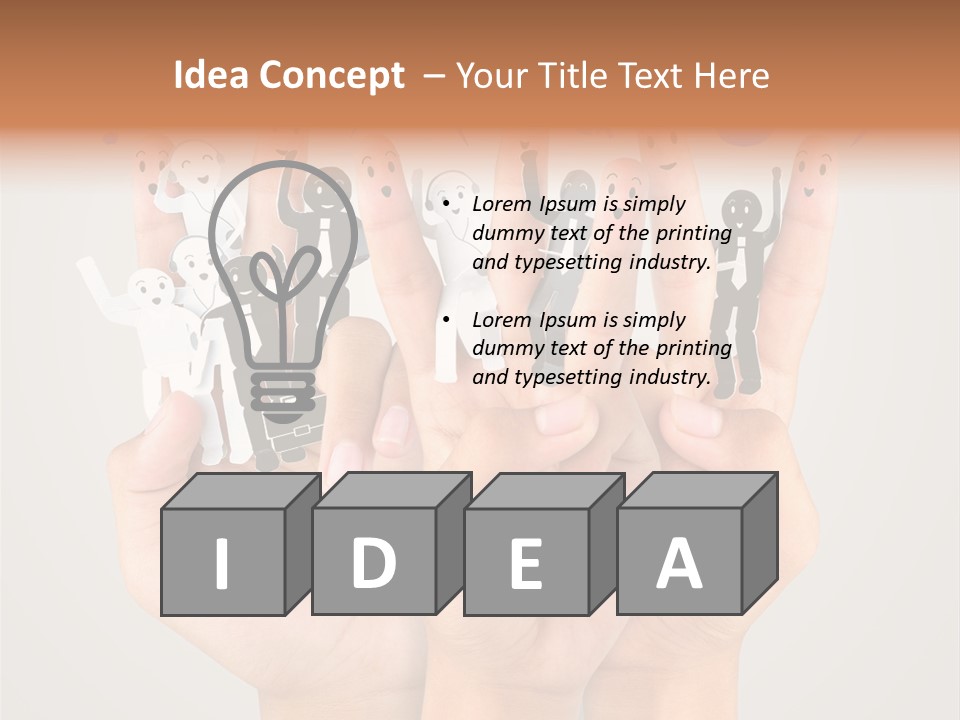 Hug Team Happy PowerPoint Template