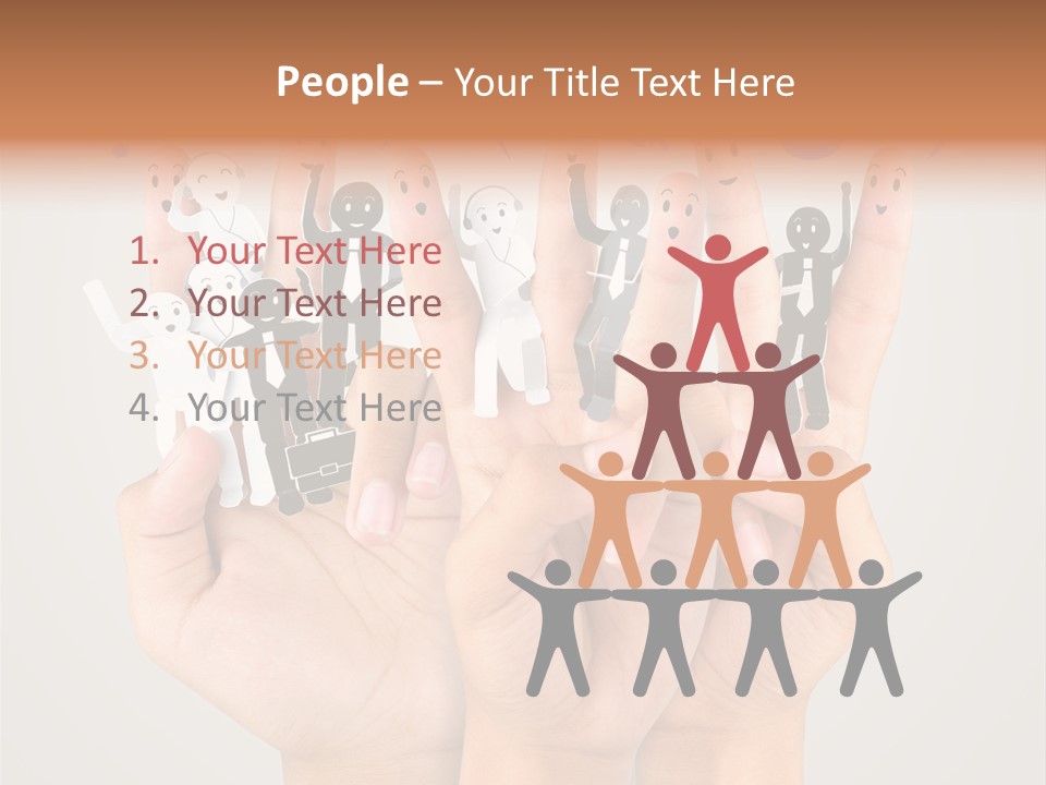Hug Team Happy PowerPoint Template