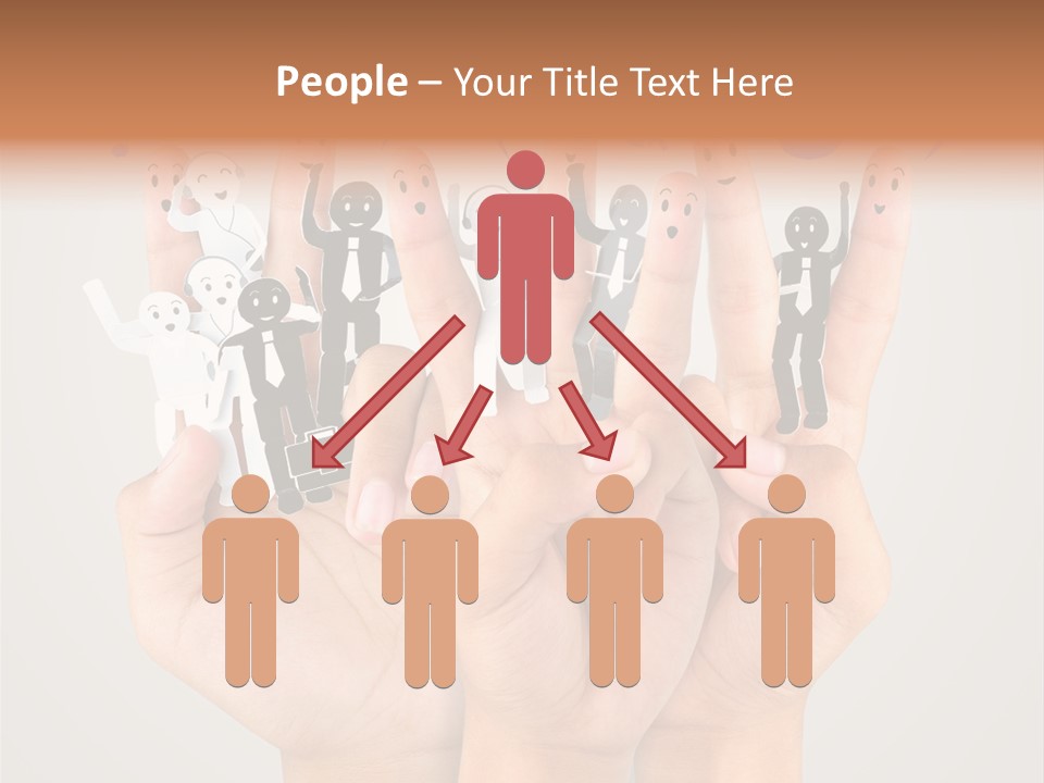 Hug Team Happy PowerPoint Template