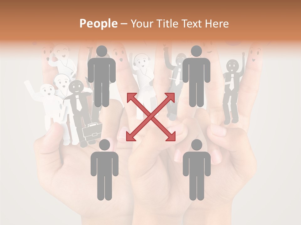Hug Team Happy PowerPoint Template