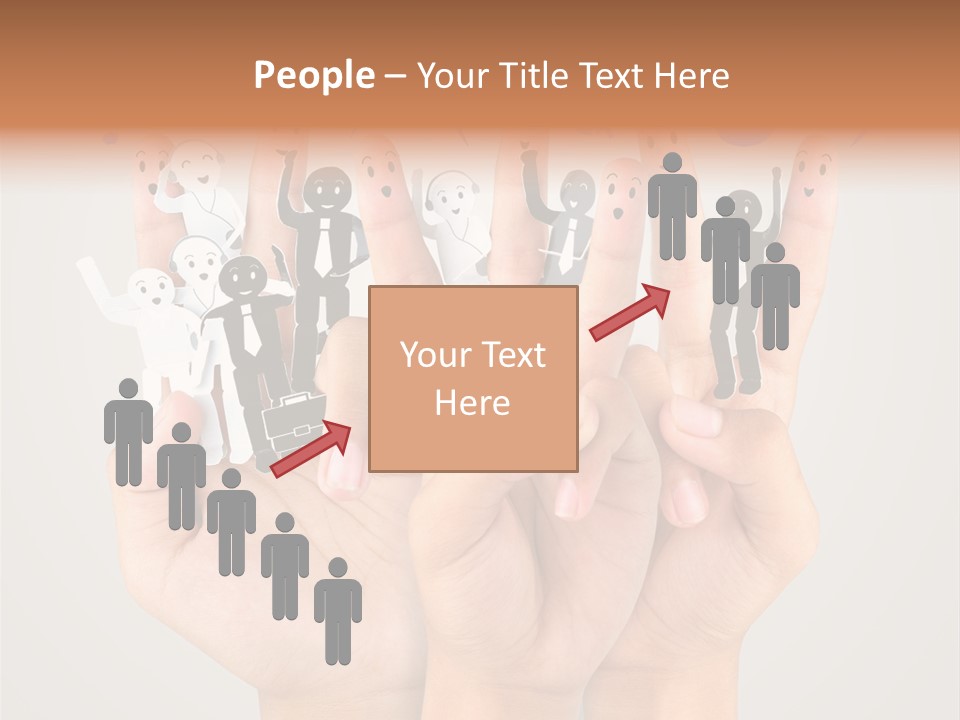 Hug Team Happy PowerPoint Template
