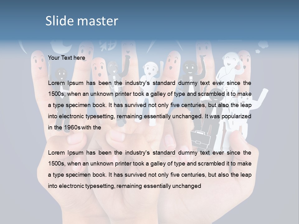 Happy Symbol United PowerPoint Template