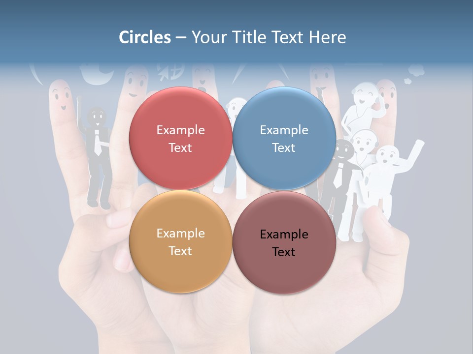 Happy Symbol United PowerPoint Template