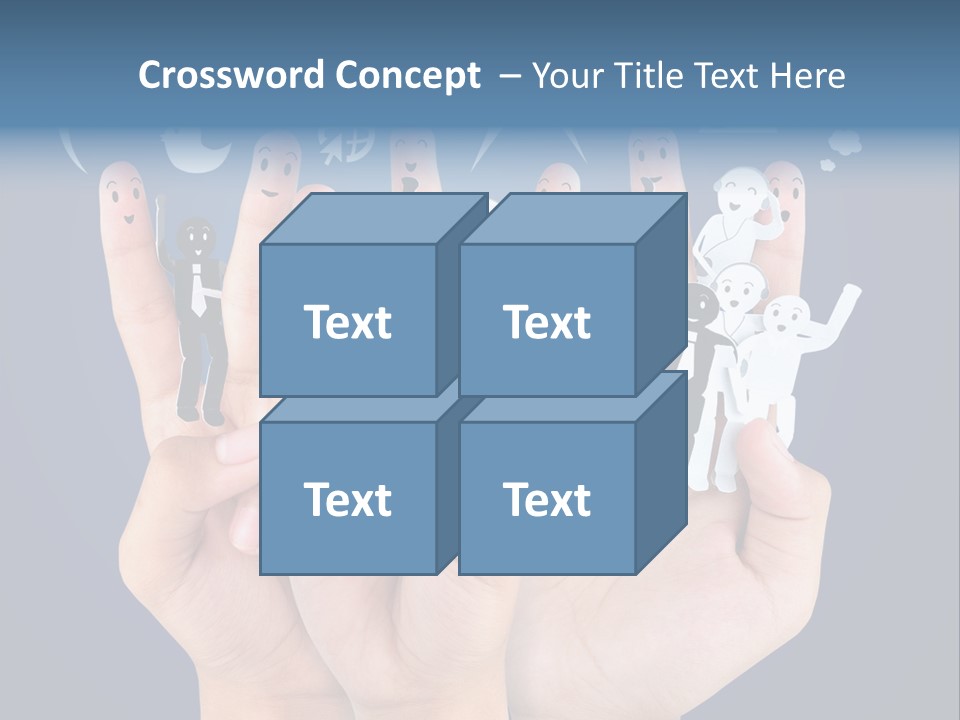 Happy Symbol United PowerPoint Template