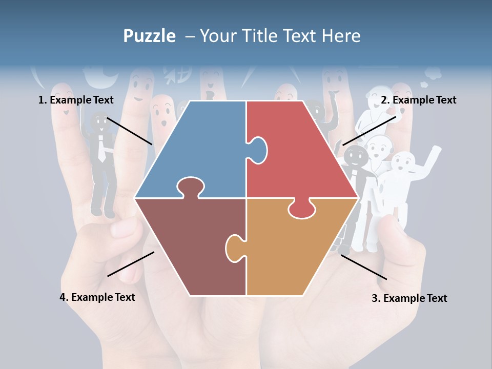 Happy Symbol United PowerPoint Template