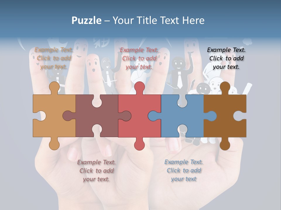 Happy Symbol United PowerPoint Template