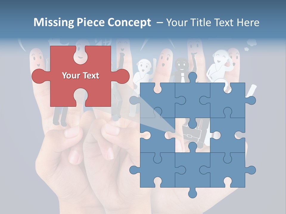 Happy Symbol United PowerPoint Template