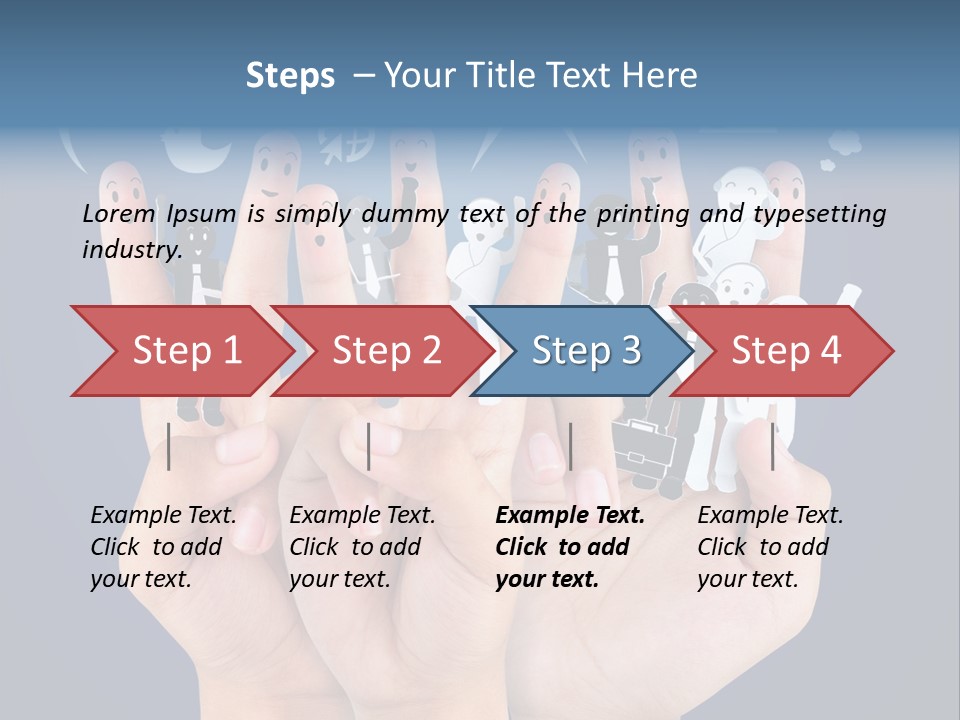 Happy Symbol United PowerPoint Template