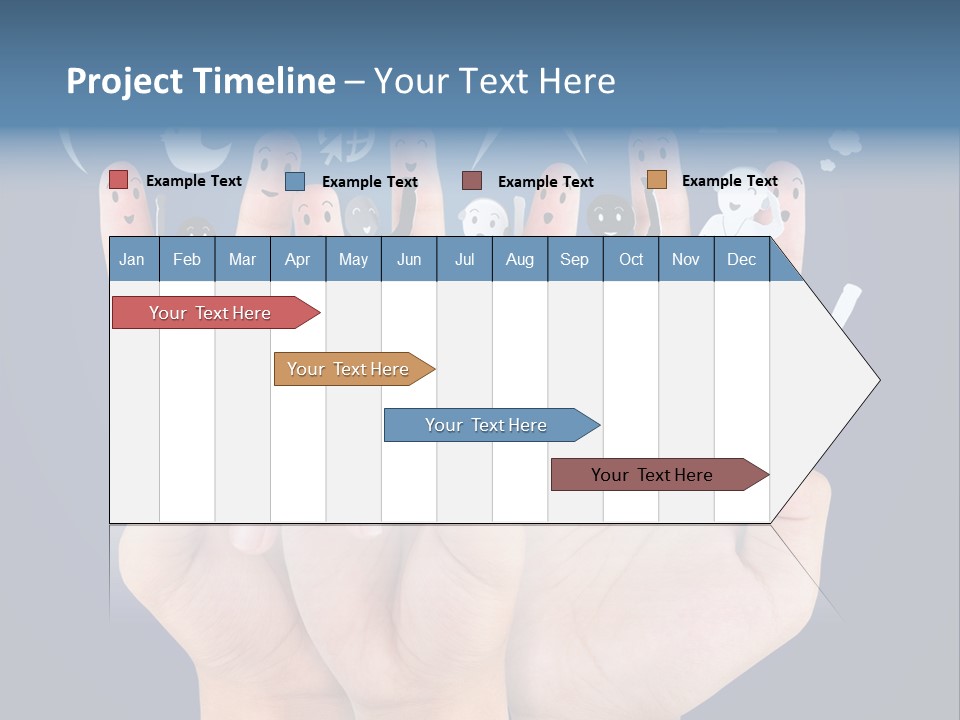Happy Symbol United PowerPoint Template