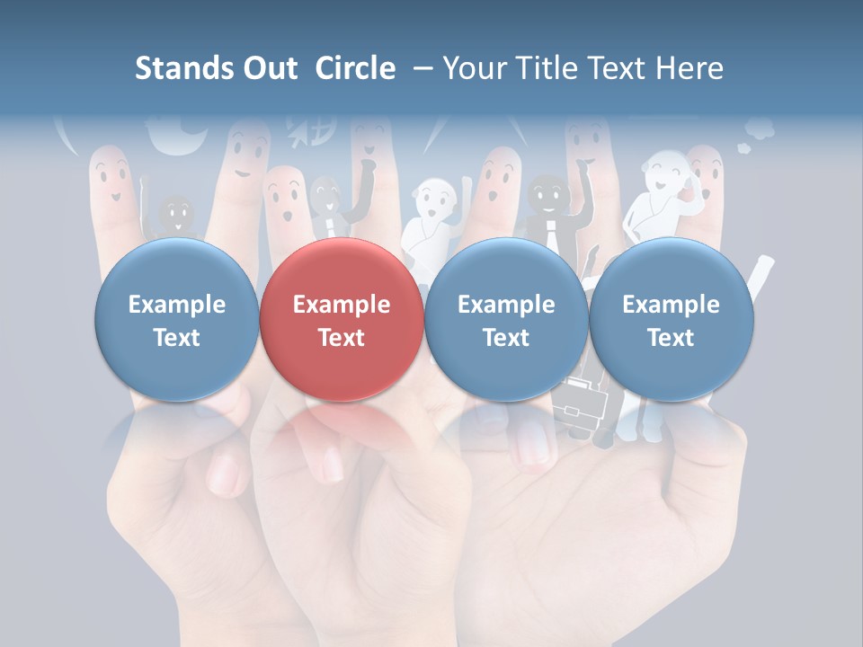 Happy Symbol United PowerPoint Template