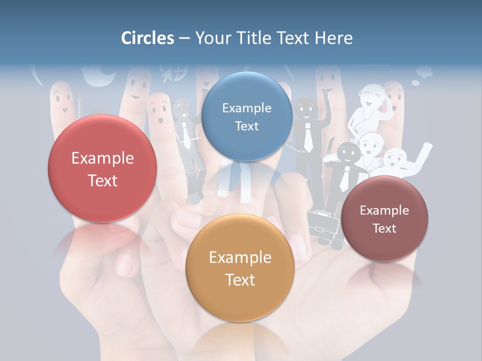 Happy Symbol United PowerPoint Template