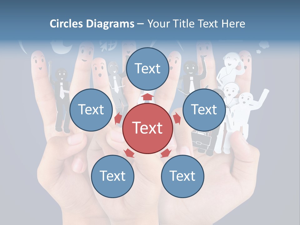 Happy Symbol United PowerPoint Template