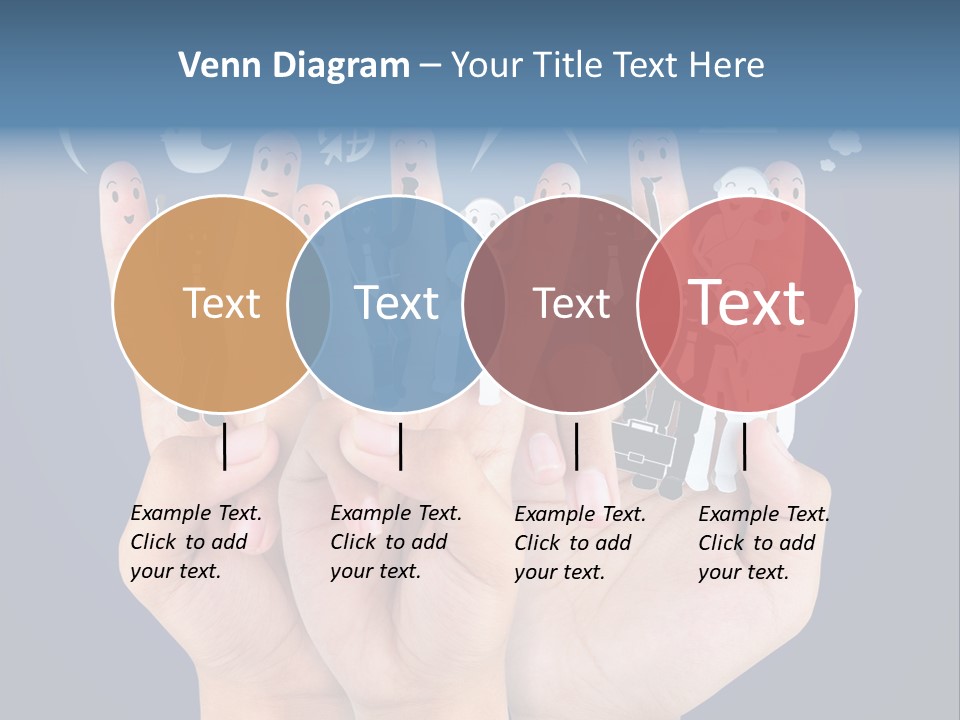 Happy Symbol United PowerPoint Template