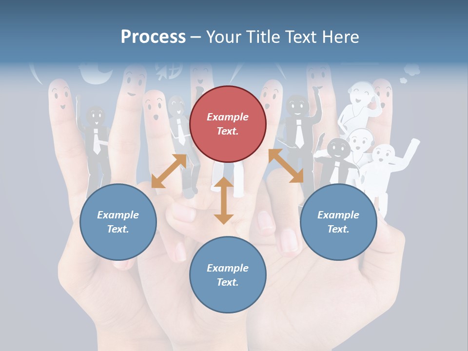 Happy Symbol United PowerPoint Template
