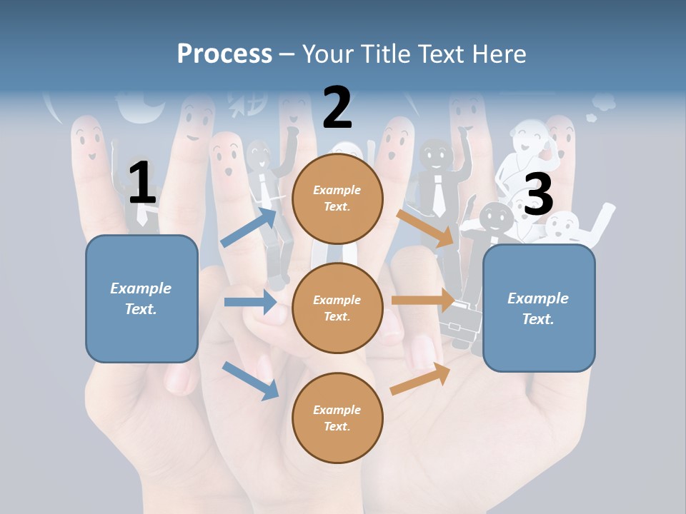 Happy Symbol United PowerPoint Template