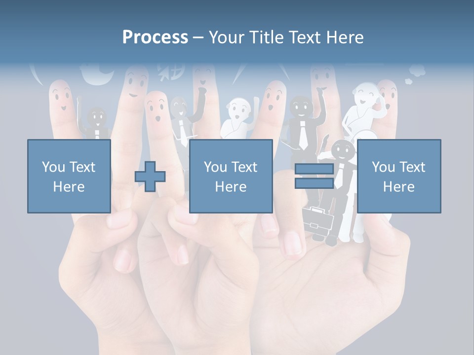 Happy Symbol United PowerPoint Template