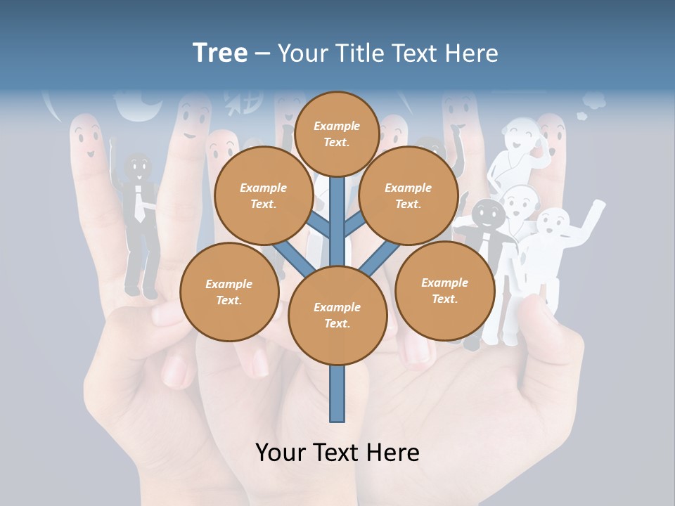 Happy Symbol United PowerPoint Template