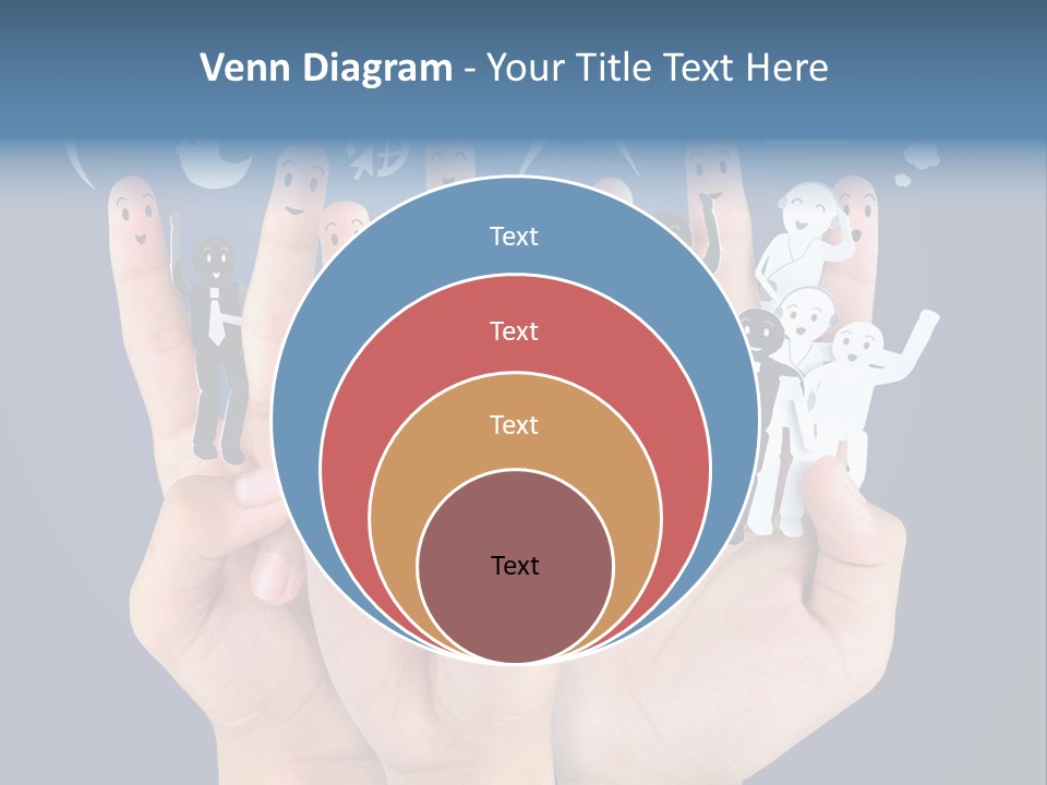 Happy Symbol United PowerPoint Template