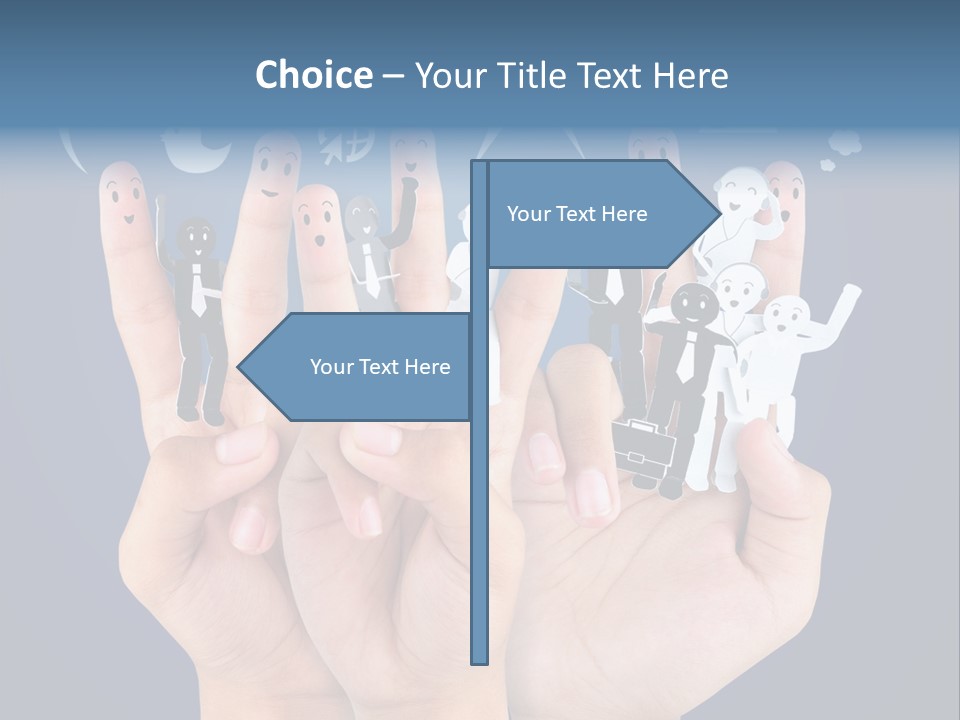 Happy Symbol United PowerPoint Template