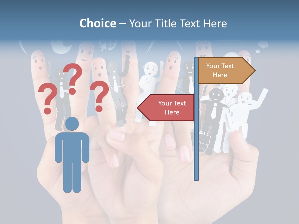 Happy Symbol United PowerPoint Template