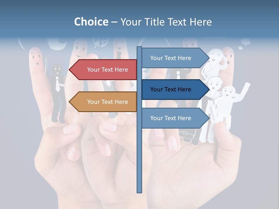 Happy Symbol United PowerPoint Template