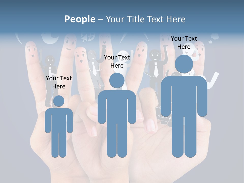 Happy Symbol United PowerPoint Template