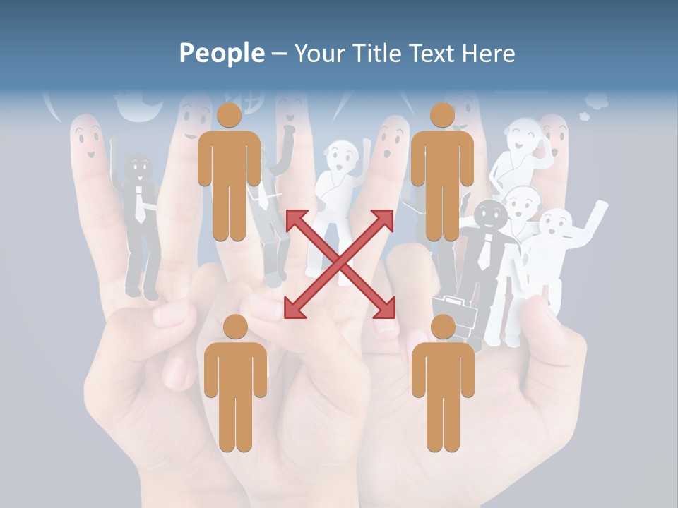 Happy Symbol United PowerPoint Template