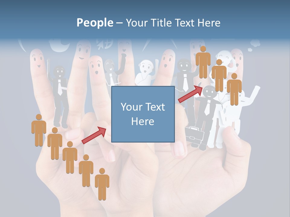 Happy Symbol United PowerPoint Template